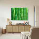 왕죽도 대나무 그림 풍수 인테리어 액자 초소형 (20x28cm) : 사각사각해