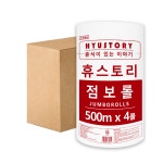 [휴스토리]친환경인증 점보롤 1겹x500Mx4롤x2팩, 8롤/티슈몰 : 티슈이야기