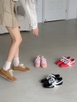 스웨이드 배색 콤비 소가죽 스니커즈(31142) : 리유이