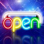 한잔어때 OPEN 기본형 오픈 LED 네온 사인 24시 보드 간판 영업중 주점 술집 호프 : LED보드나라