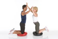 토구 밸런스쿠션 XXL 자세교정 바른자세 허리재활 전신운동 : 레드밸런스