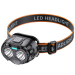 엘마운틴 모션센서 초경량 충전식 LED헤드랜턴 텔루스+안전모 클립4P 낚시 등산 : 엠케이리빙