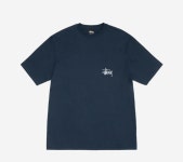 스투시 베이직 반팔 티셔츠 네이비  1905000 : LUXURY 아울렛