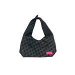 320쇼룸 자가드 플라워 숄더 백 블랙 : 320쇼룸