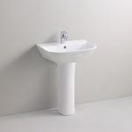 대림바스 CL-347 대형 긴다리세면기 욕실 화장실 볼이 넓은 세면대 CL347 도기만 : 수림바스