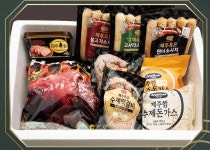 제주특산물 제주햄 제주흑돈 수제소시지 돈까스 떡갈비 명절선물 세트 A : 제주마켓 하영하영