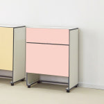 로봇 청소기 인테리어 다용도 장식장 선반 안방 거실 주방 현관 청소 도구 좁은 집 공간 거치대 작은 폭 협탁 낮은 슬림 수납장 600 : 위드 오브젝트