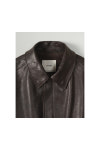 [INTHERAW] Leather A2 Jacket Dark Brown, 인더로우 레더 A2 자켓 : 어데케이드