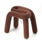 꽁s스토어 인테리어 스툴 벨벳 보조 의자 소파 스툴 브라운 미니스툴 : 꽁s스토어