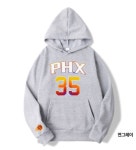 피닉스 선즈 케빈 듀란트 농구 특양면 후드티 티셔츠 A0029 : 티퍼블릭16