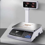 베이킹 저울 시장 슈퍼마켓 스텐 정육점 제빵 가정용 30kg 빨간색 글자 평판 (무게 1g 가능) : 엠제이 잡화몰