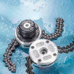 예초기 체인 헤드 잡초 커터 내마모성 범용 교체부품 잔디깎이+체인 1쌍(빨강) : 아천상사