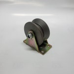 주물 2.5인치 외경 63mm V앵글 플레이트 쇠바퀴 고정형 고열바퀴 철캐스터 : 대구산업바퀴 대진종합상사