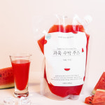 수박주스 과육 100% 1kg 땡모반 주스 패션후르츠 파인애플 사탕수수 레드용과 : 느루-NROO