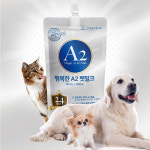 A2 행복한 펫밀크 180ml 10개입 강아지 고양이 우유 : 모카멍