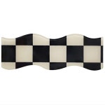 흑백 체크 물결 머리핀 대 앞 옆 집게 미용실 대형 : 쿤스테이