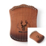 느티나무 17음계 리라 미니하프 S2 월넛 소형악기 초보자용 : 유성유통01