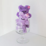 럭키비키 베어 키링 Lucky vicky bear keyring_보라 2options : 재즈스티치