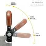 강아지 유모차 대형견 중형견 개모차 다견 반려동물 벨로 그레이 대형 55kg Pro : 다사다조