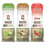제일제당 백설 허브 맛 솔트 오리지널 갈릭 허브향이 있는 저염 고기구이소금 : 참조은 육형제소금