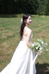 화이트그린 들꽃 조화 부케 - 야외스냅촬영 내추럴 셀프웨딩부케 : 피오리레 플라워