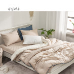 (라일리움) 스테이 고밀도 100수 면침구 - 국내산 봄가을이불 차렵이불 간절기 사계절 : 라일리움