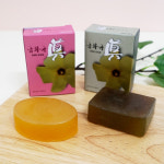 특허받은 금화규꽃 수제비누 식물성 콜라겐 금화규 한방비누 2개 세트 (선물용) : 한방피부사랑