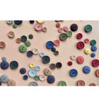 [ISAGER] 이사거 Cotton Buttons 20mm 코튼버튼 20미리 뜨개 단추 : 스튜디오 엣코트