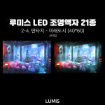 루미스LED조명액자 판타지4종 오로라액자 인테리어액자 미래도시 하늘고래 집들이선물 무드등 매장인테리어 셀프인테리어 : 루미스 공식스토어