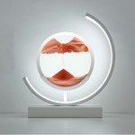 아트액자 샌드아트 모래시계 3D장식품 모래 그림 독특한 장식 예술 빛 밤 시계 모래멍 유니크 인테리어 소품 카페 편집샵 과학 : 우디젠트