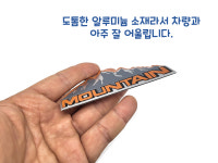 마운틴 자동차메탈스티커 금속 지프 윌리스 스티커 데칼 SUV 차량용 : gokorea