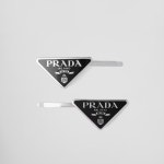 프라다 헤어악세사리 헤어핀 메탈 헤어 클립스 블랙 : Luxeaura
