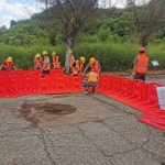 물막이 차수판 침수방지 이동식 배리어 방수문 수해예방 방지 방수판 침수 구식 베젤 705x680x528 : 경지스토어