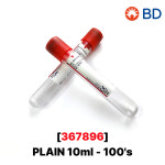 BD 진공채혈관 베큐테이너 vacutainer plain 10ml 367896 채혈튜브 : 부림약품