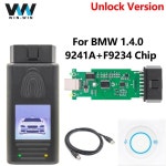 자동차 진단 도구 케이블 BMW V1.4.0 9241A + F9234 OBD2 인터페이스 스캐너 FTDI FT232RL 잠금 해제 : 디에이원