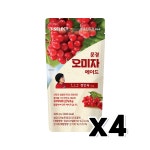 세븐일레븐 문경오미자에이드 아이스파우치음료 320ml x 4개 : 트렌디푸드샵