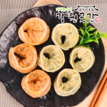 원주 강원곳간 김치손만두 1.2kg+고기손만두 (총2.4kg) : 강원곳간