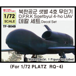 1/72 북한공군 샛별 4호 UAV 데칼 w/피규어 (RQ-4 copy)(for PLATZ) : 조이하비