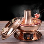 전기 신선로 냄비 그릇 화로 훠궈 궁중 구리 똠양꿍 궁중요리 식당 : 글로바트