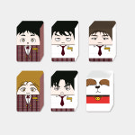 세기말 풋사과 보습학원 캐릭터 3단 도장 6종 세트 : 웹툰프렌즈