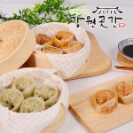 원주 강원곳간 김치손만두 1.2kg+고기손만두 (총2.4kg) : 강원곳간