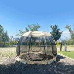 원터치 메쉬 텐트 팝업텐트 호박 쉘터 그늘막 피크닉 돔 모기장 M : 브리즈피크