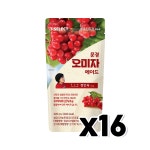 세븐일레븐 문경오미자에이드 아이스파우치음료 320ml x 16개 : 트렌디푸드샵