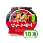 쫄깃한 얼큰수제비 간편조리 193.5g x 10개 : 트렌디푸드샵