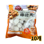 굿프랜즈 미니돈까스 1kgx10개 무료배송/냉동 반찬 안주 한입 꼬마돈까스 분식 튀김 : 유진몰