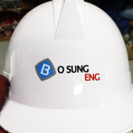 안전모 인쇄 스티커 전면60X50 로고 주문제작 제판비 없음 10개 1세트 커스텀 제작 : 노군샵스토어