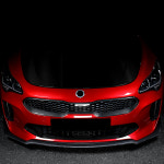 유투카 스팅어 튜닝 전방 그릴 상단 커버 카본 몰딩 용품 : 유투카