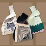 니트 손가방 미니천가방 니트뜨개가방 : 사무엘추천샵