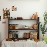 주방 미니선반 원목 식탁선반 홈카페 우드 수납 빈티지 앤틱 3단 선반 : 이스플리