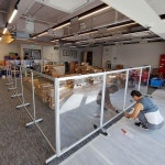 투명 파티션 아크릴 접이식 가림막 가벽 공간분리 : 코어나라4